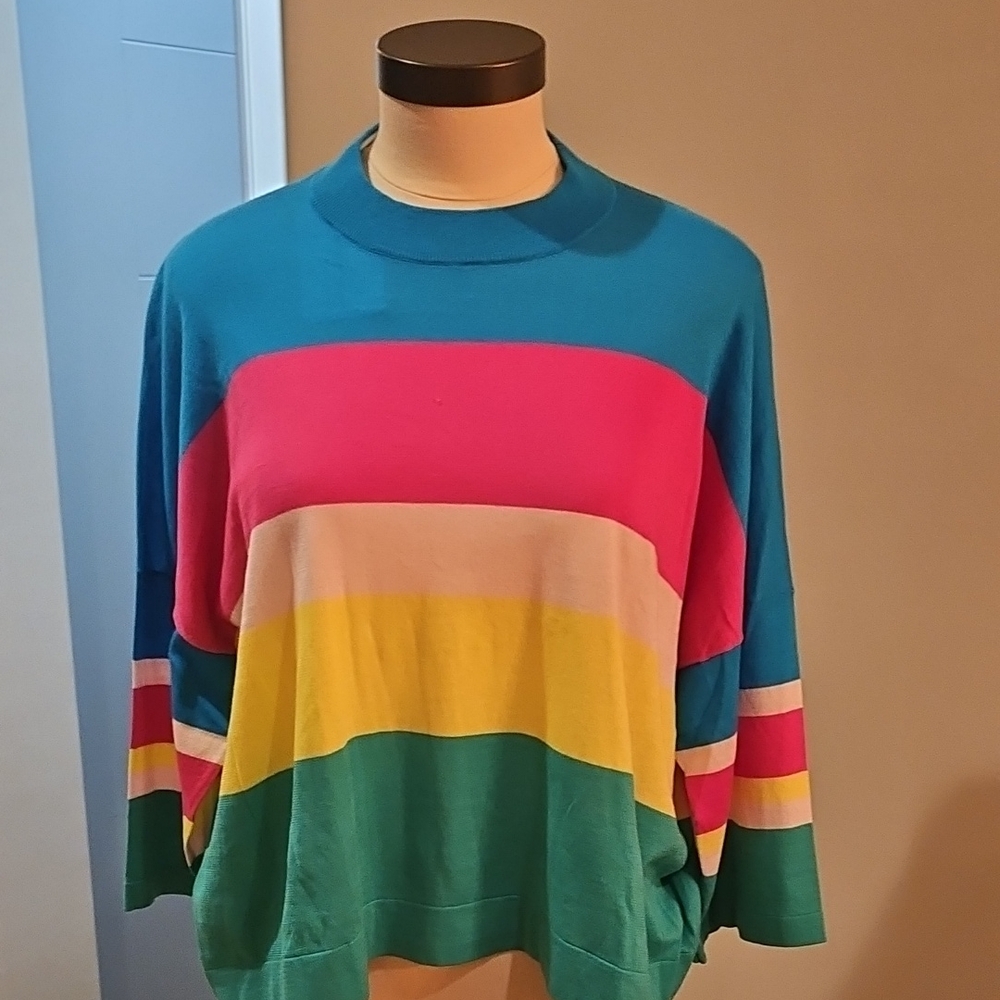 Autumn Cashmere Turquoise Sweater